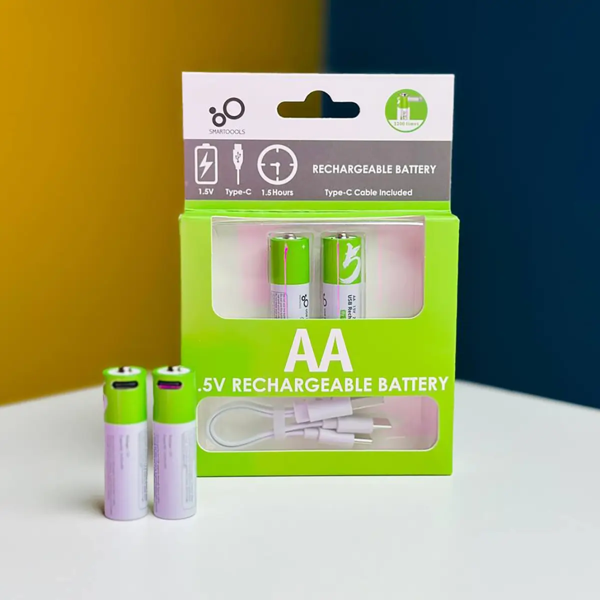 SmarToools RB20 AA 1.5V 2600mWh Rechargeable Battery ( 2 Pcs Set)