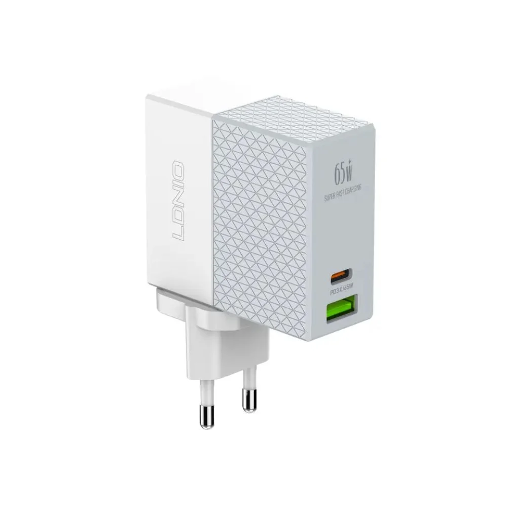 LDNIO (A2620C) 65W Fast Charging Adapter Universal Plug