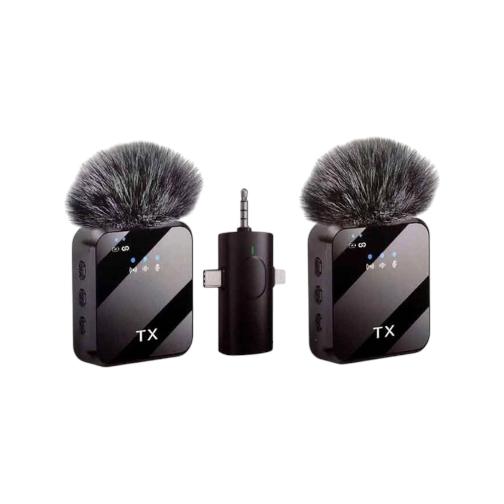 F11 2:1 Wireless Microphone For IPhone , Android and Camera