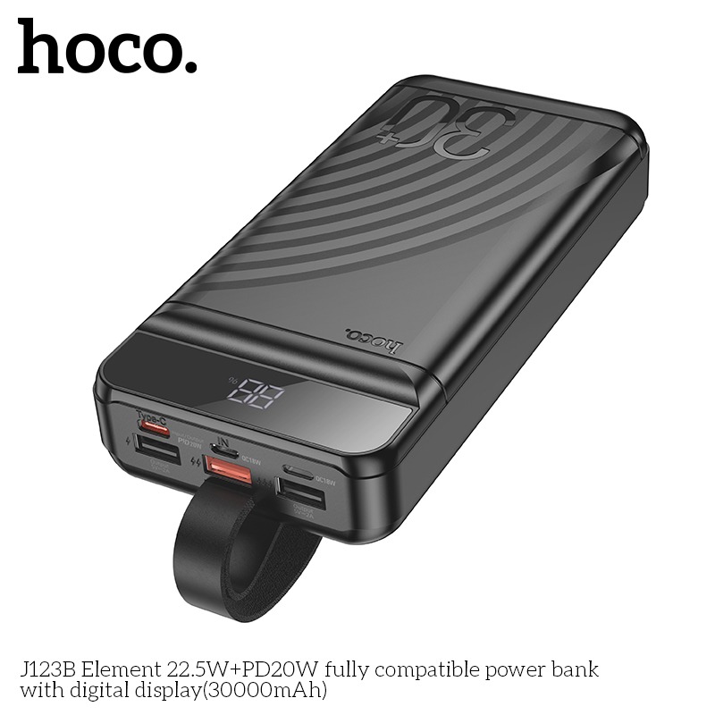 MMJ26 Element 22.5W+PD20W Power Bank with Digital Display (30000mAh)